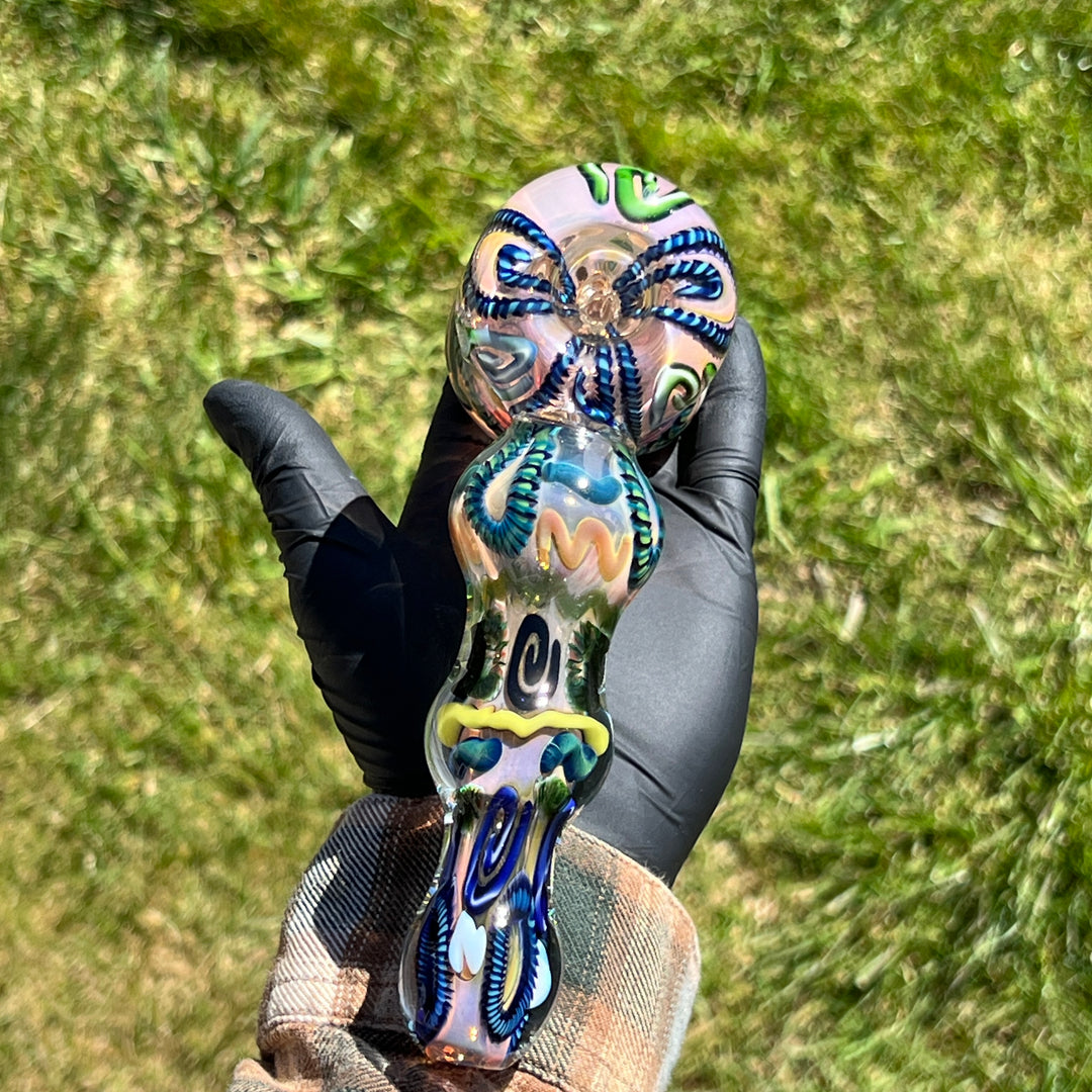 Inside Out Hammer Bubbler Glass Pipe Tiny Mike   