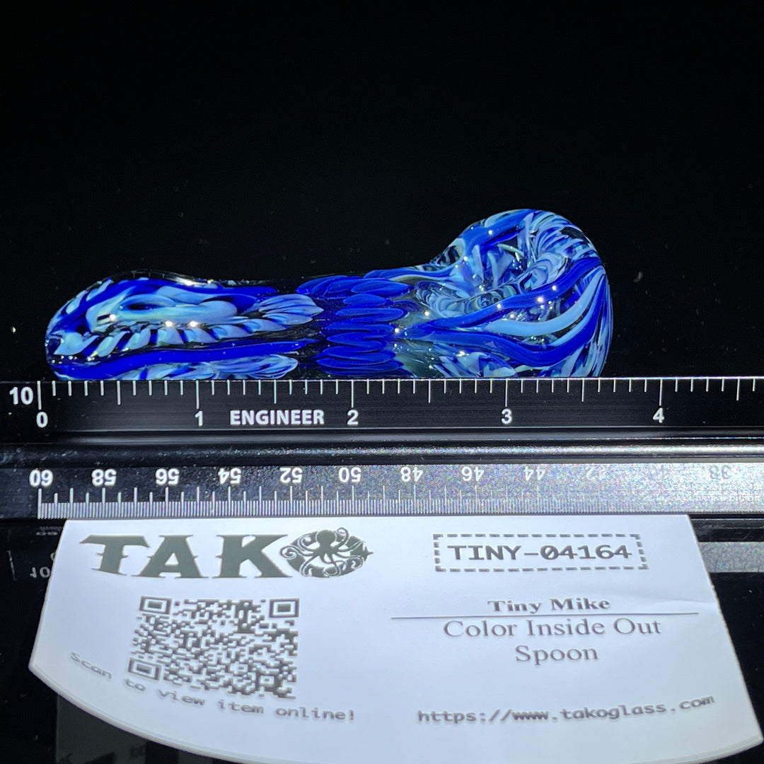 Color Inside Out Spoon Glass Pipe Tiny Mike   