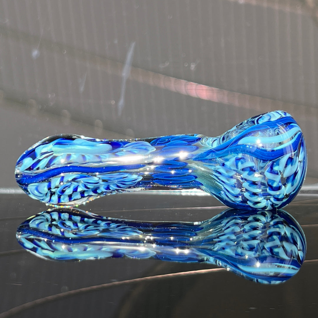 Color Inside Out Spoon Glass Pipe Tiny Mike   