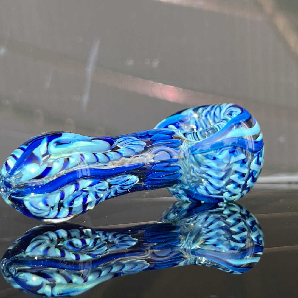 Color Inside Out Spoon Glass Pipe Tiny Mike   