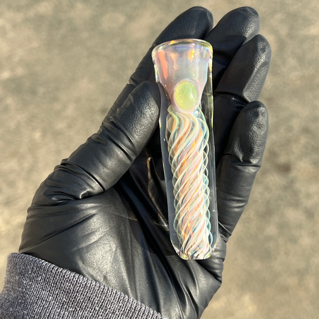 Thick Fume Chillum Glass Pipe Chuck Glass   