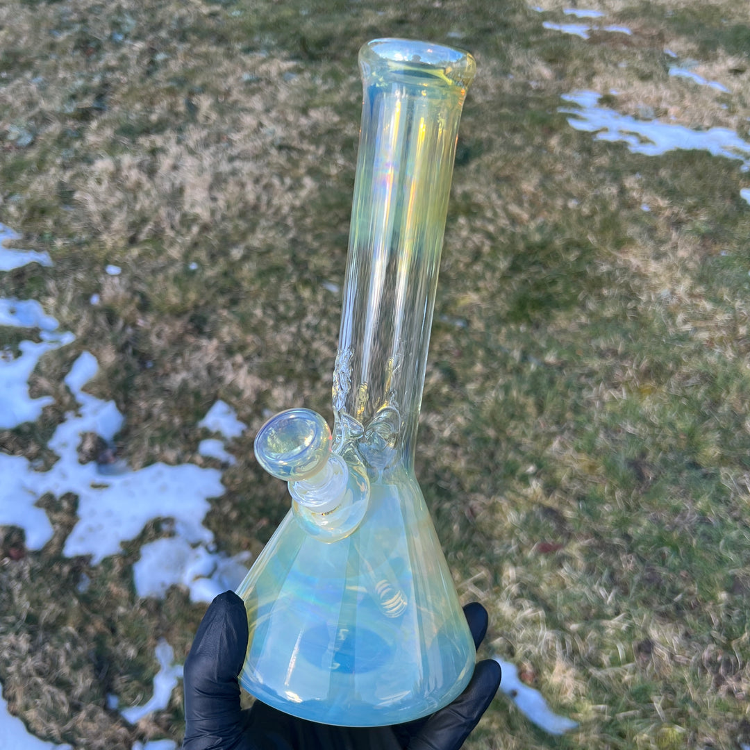 10.5" Fumed Beaker Bong Glass Pipe Mary Jane's Glass