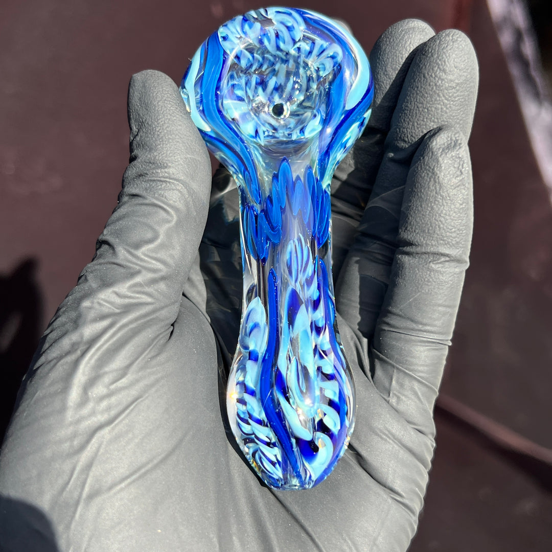 Color Inside Out Spoon Glass Pipe Tiny Mike   