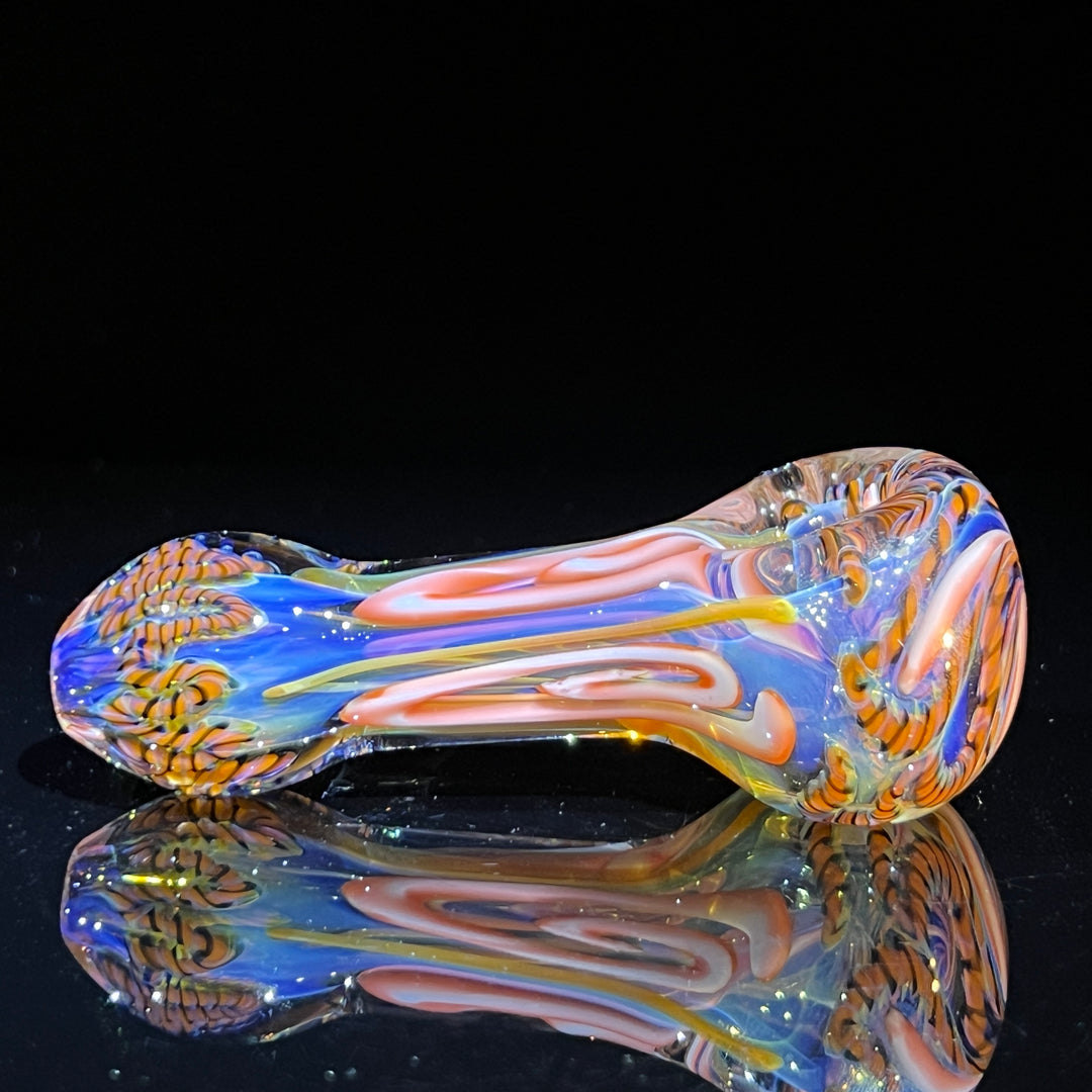 Color Inside Out Spoon Glass Pipe Tiny Mike   