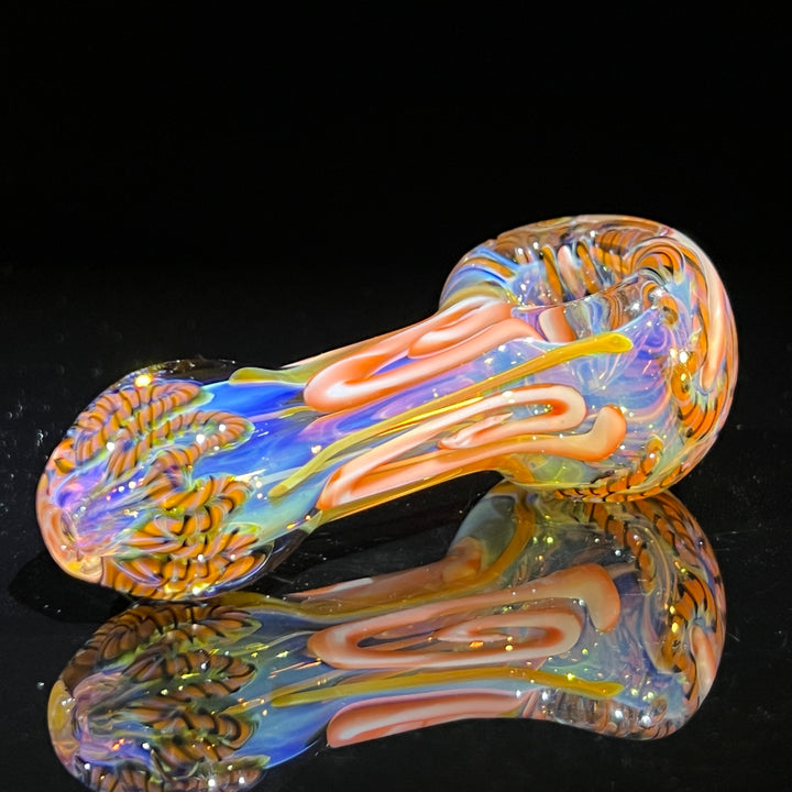 Color Inside Out Spoon Glass Pipe Tiny Mike   