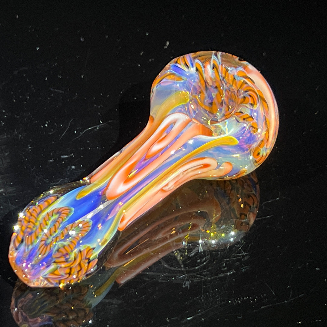 Color Inside Out Spoon Glass Pipe Tiny Mike   