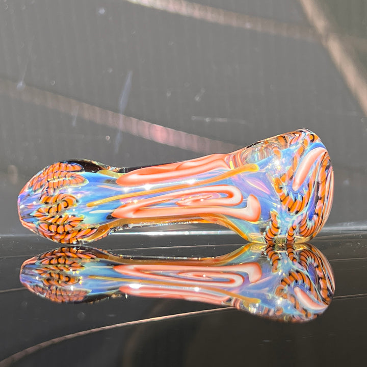 Color Inside Out Spoon Glass Pipe Tiny Mike   