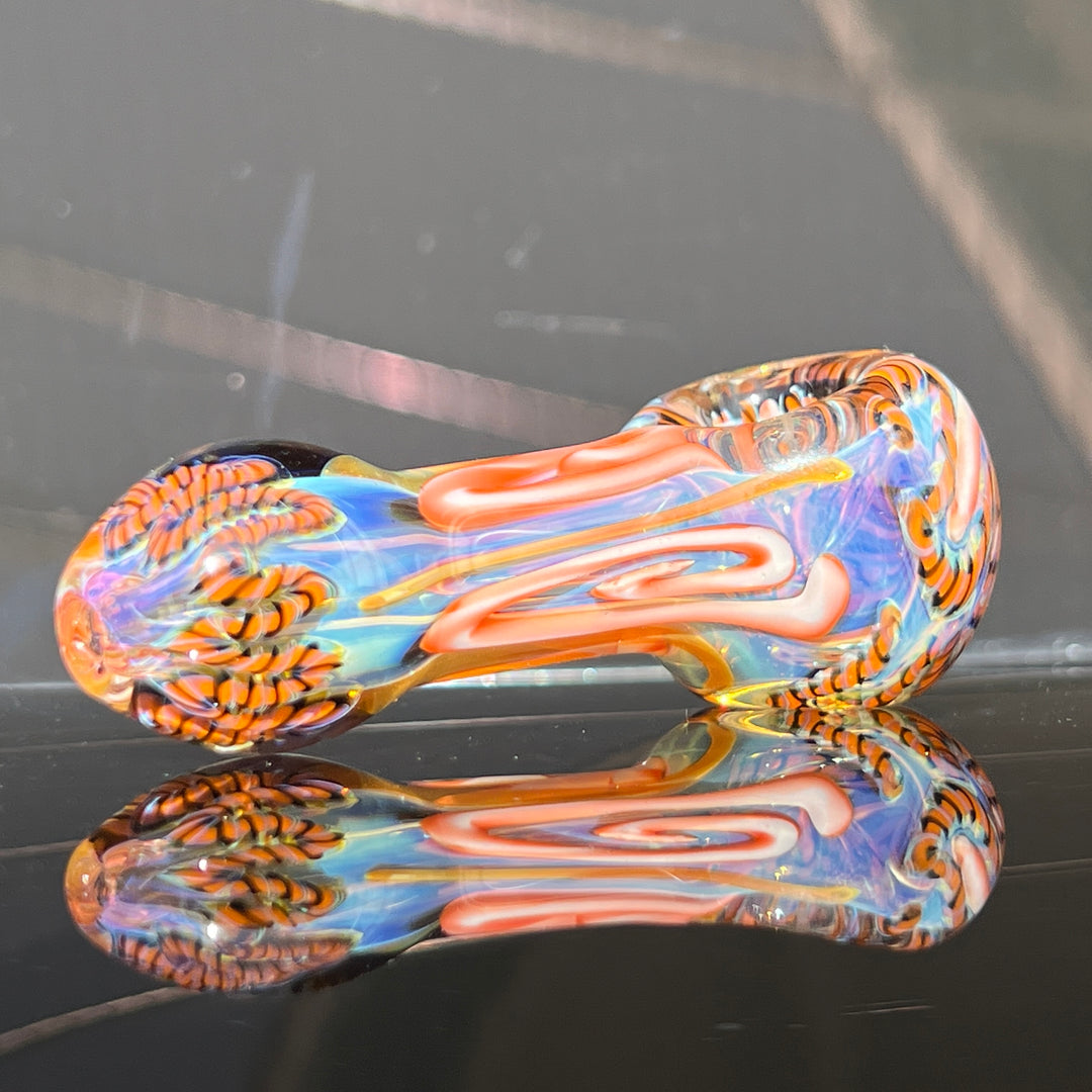 Color Inside Out Spoon Glass Pipe Tiny Mike   