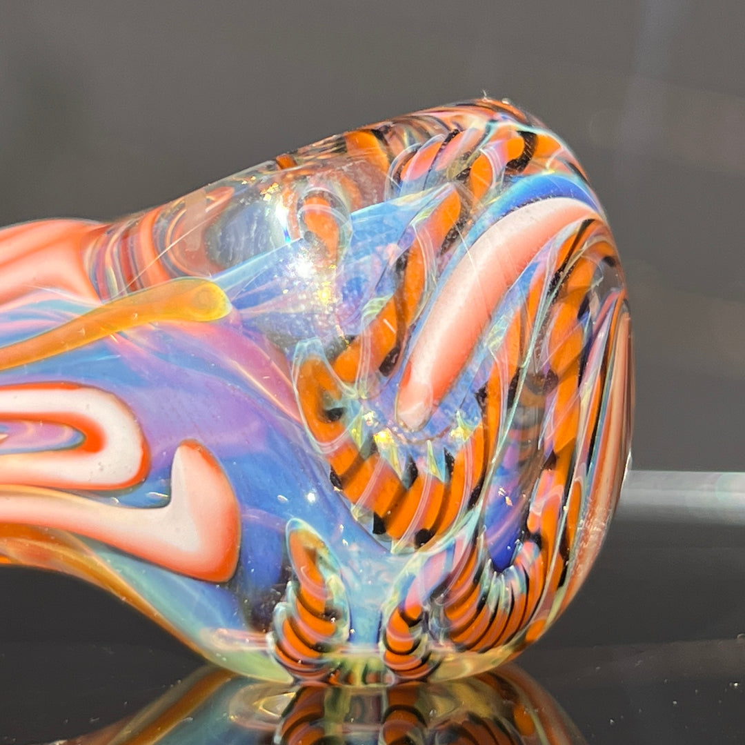 Color Inside Out Spoon Glass Pipe Tiny Mike   