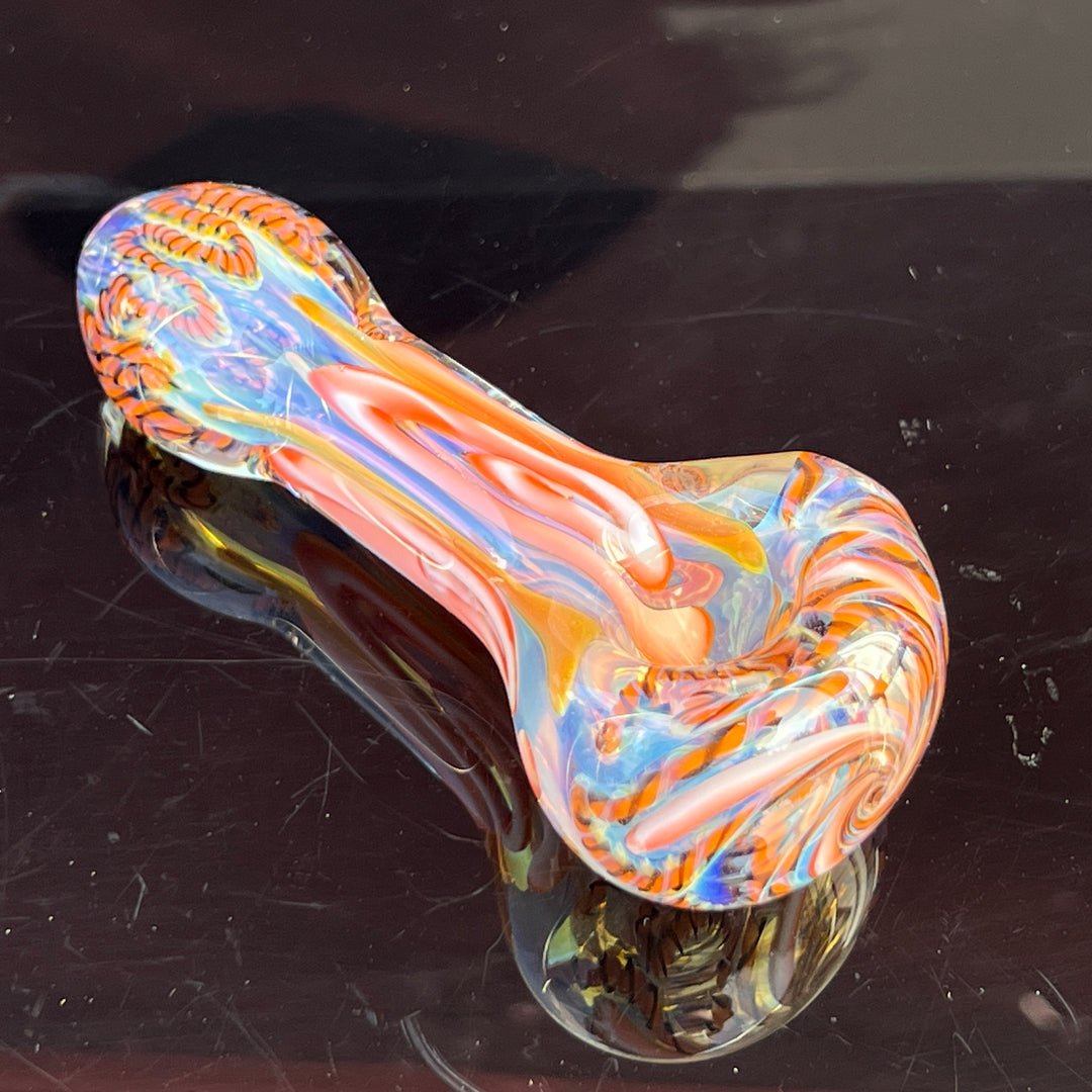 Color Inside Out Spoon Glass Pipe Tiny Mike   