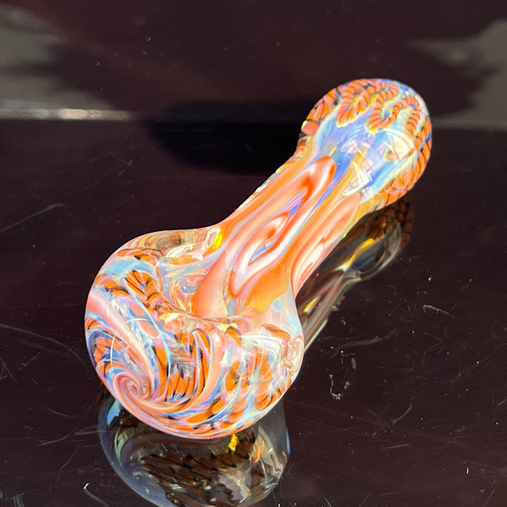 Color Inside Out Spoon Glass Pipe Tiny Mike   