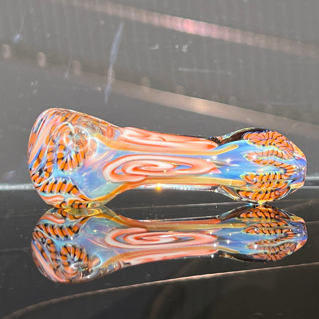 Color Inside Out Spoon Glass Pipe Tiny Mike   