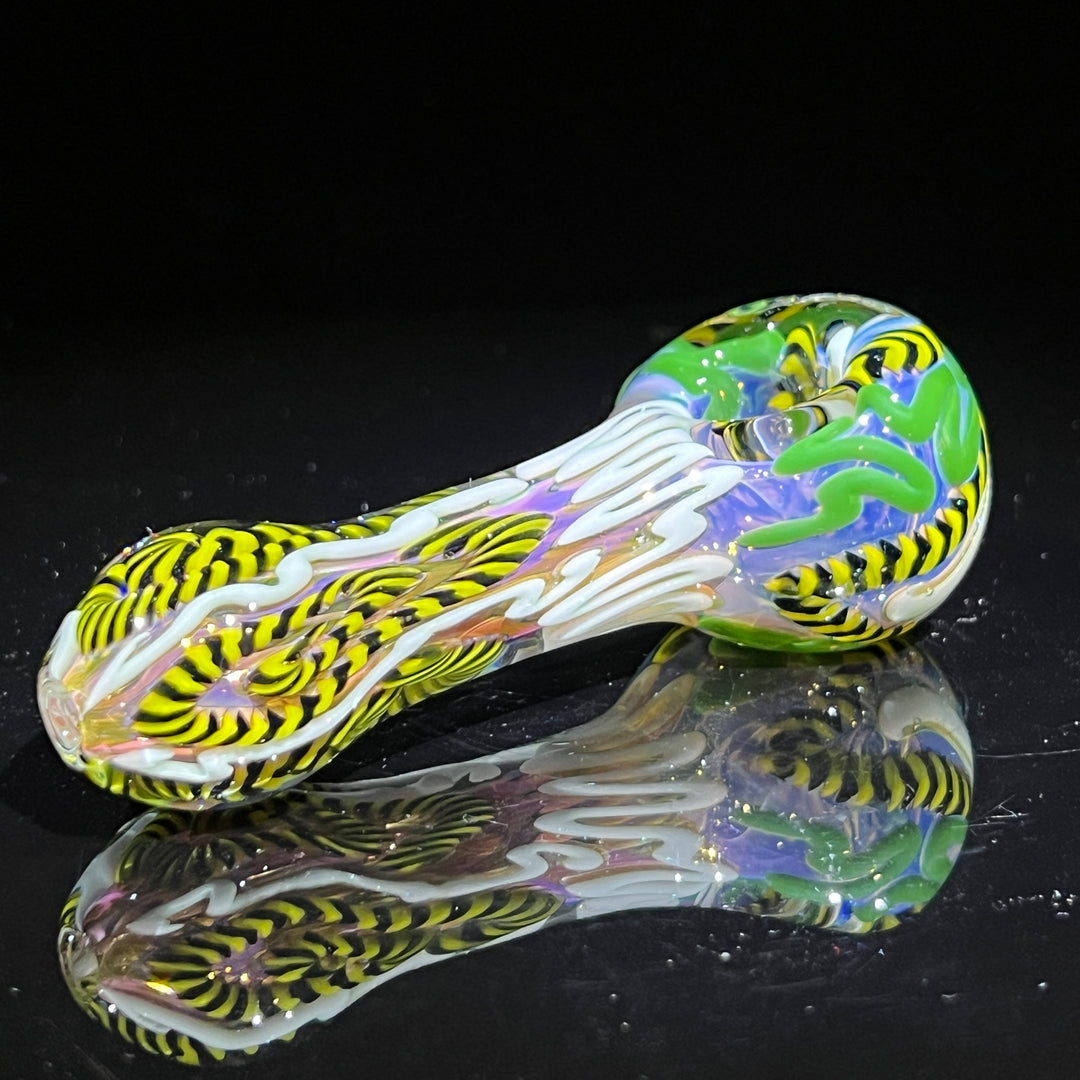 Color Inside Out Spoon Glass Pipe Tiny Mike   