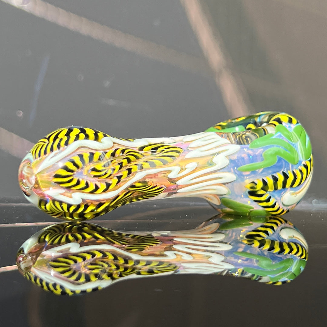 Color Inside Out Spoon Glass Pipe Tiny Mike   