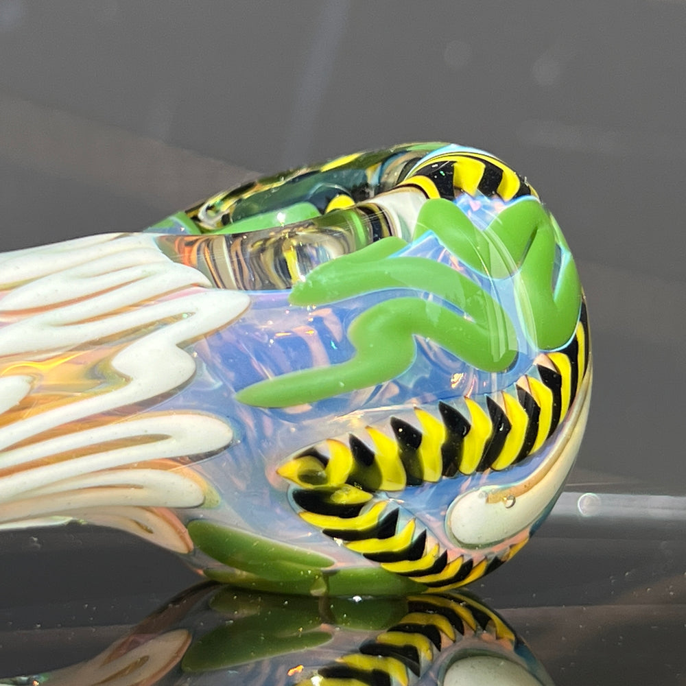 Color Inside Out Spoon Glass Pipe Tiny Mike   