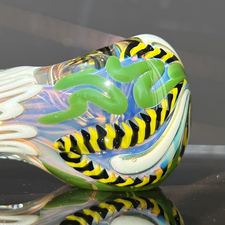 Color Inside Out Spoon Glass Pipe Tiny Mike   