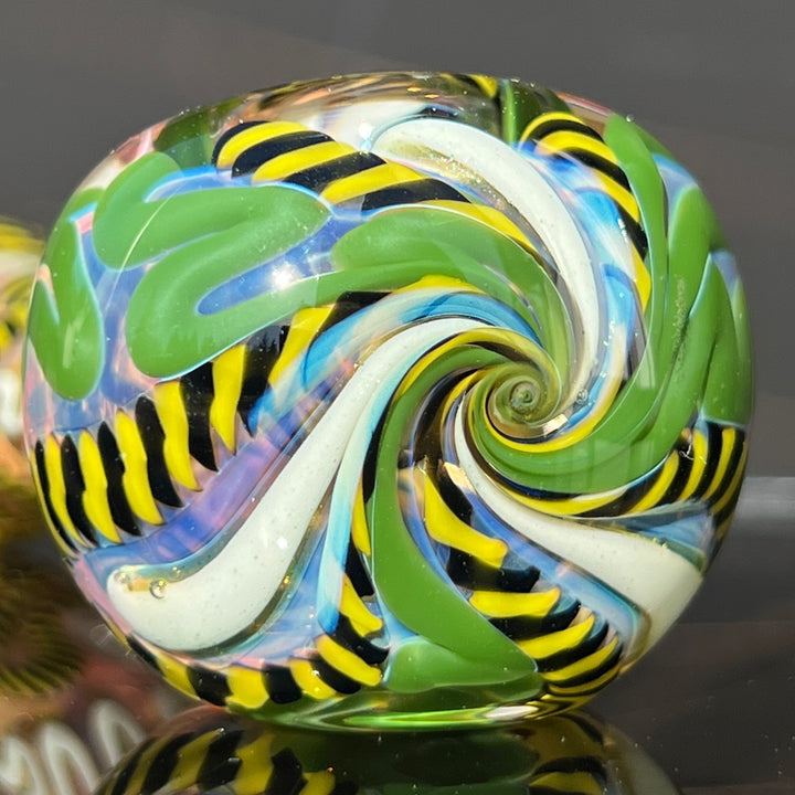 Color Inside Out Spoon Glass Pipe Tiny Mike   