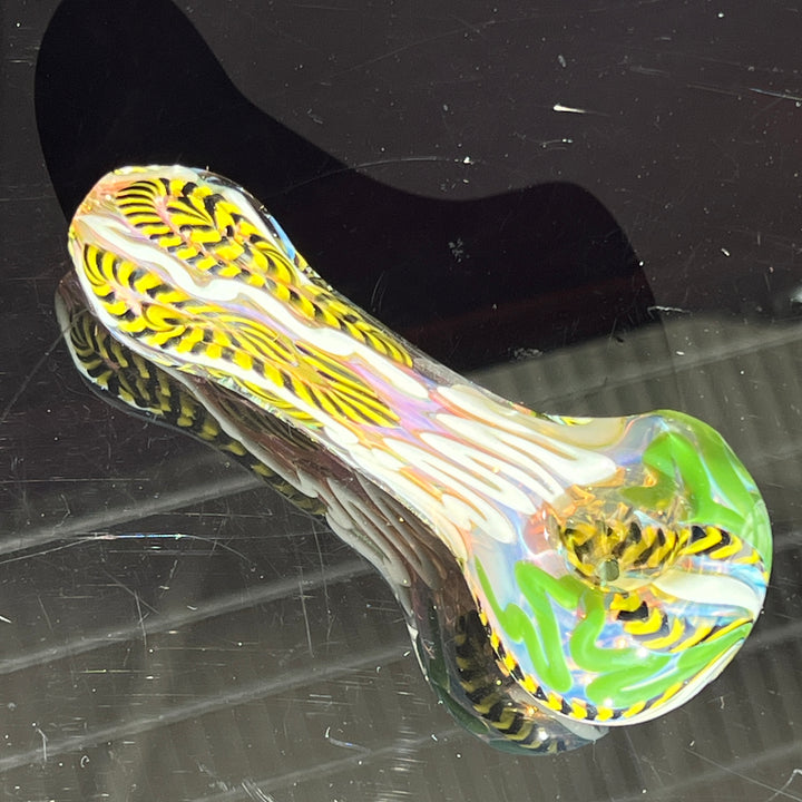 Color Inside Out Spoon Glass Pipe Tiny Mike   