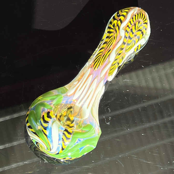 Color Inside Out Spoon Glass Pipe Tiny Mike   