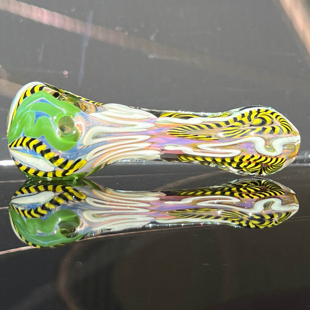 Color Inside Out Spoon Glass Pipe Tiny Mike   