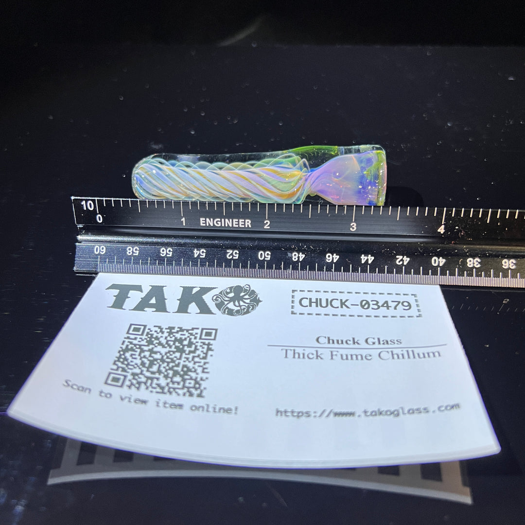 Thick Fume Chillum Glass Pipe Chuck Glass   
