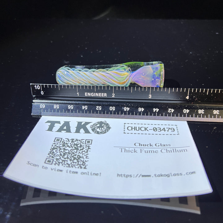 Thick Fume Chillum Glass Pipe Chuck Glass   