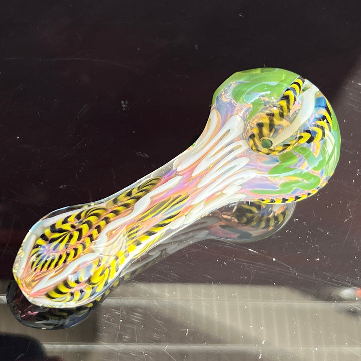 Color Inside Out Spoon Glass Pipe Tiny Mike   