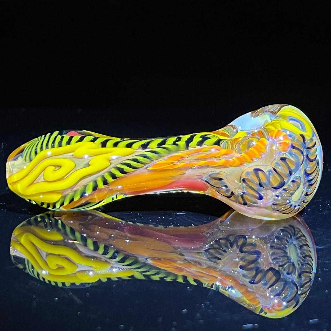 Color Inside Out Spoon Glass Pipe Tiny Mike   