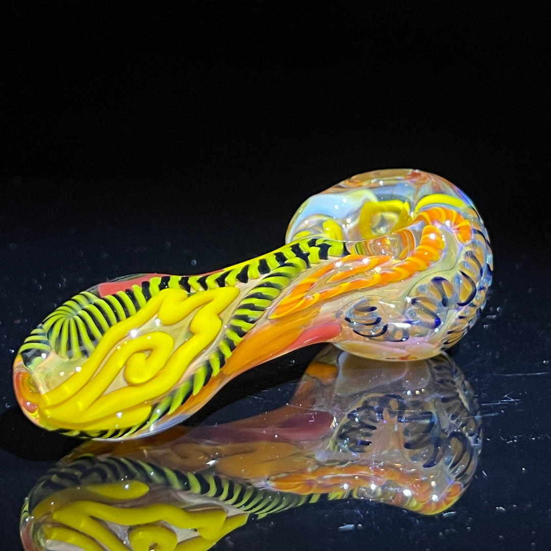 Color Inside Out Spoon Glass Pipe Tiny Mike   