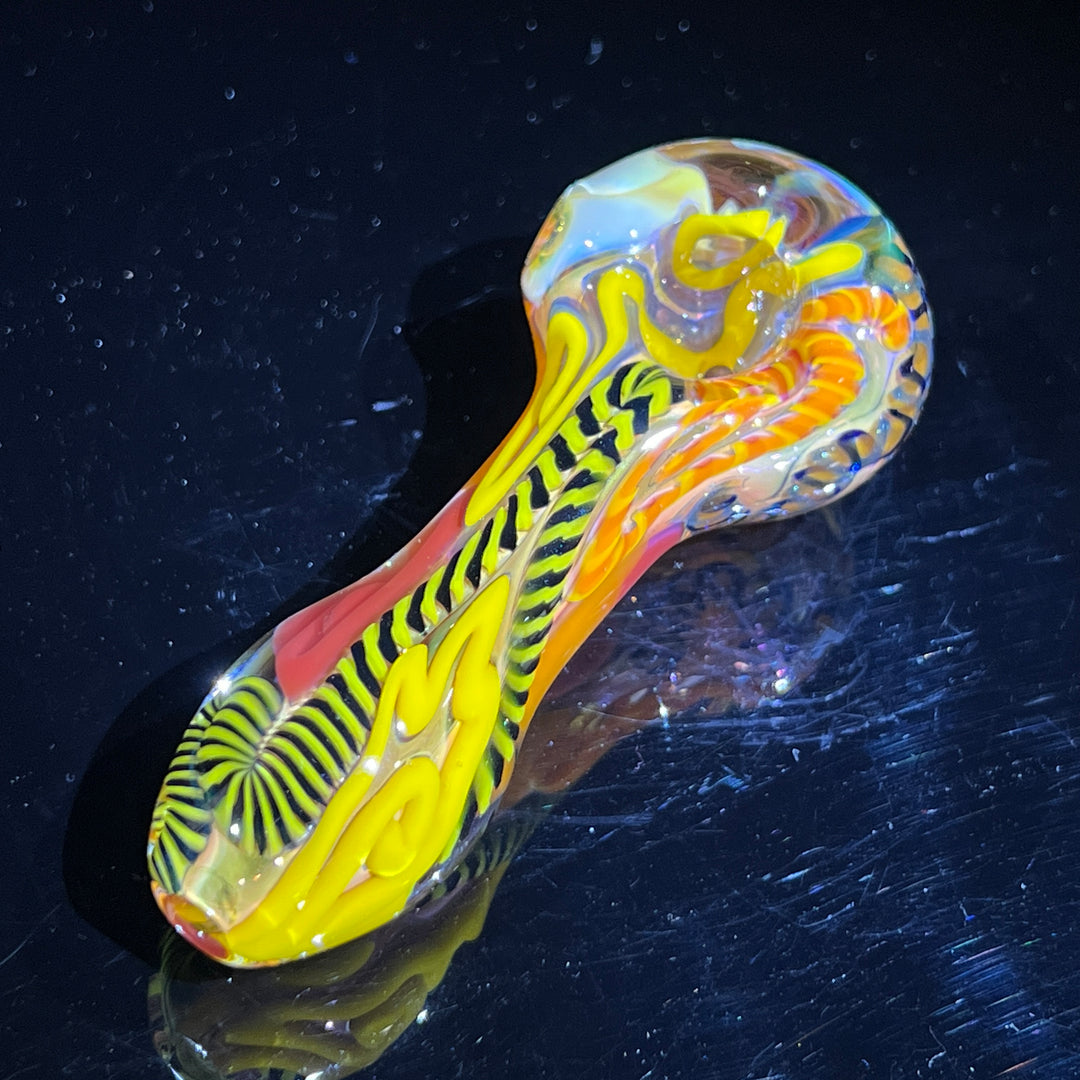 Color Inside Out Spoon Glass Pipe Tiny Mike   