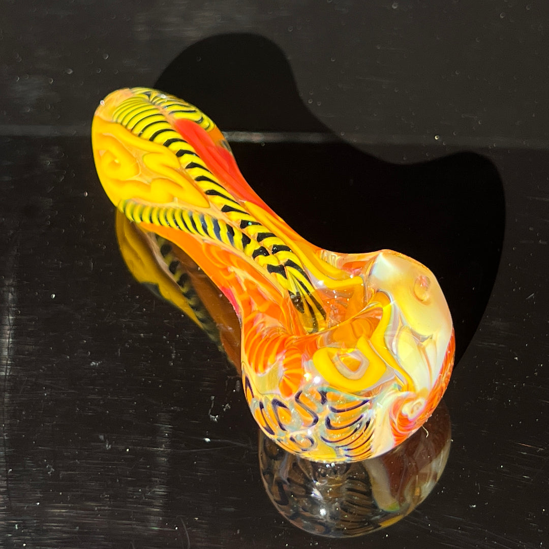 Color Inside Out Spoon Glass Pipe Tiny Mike   