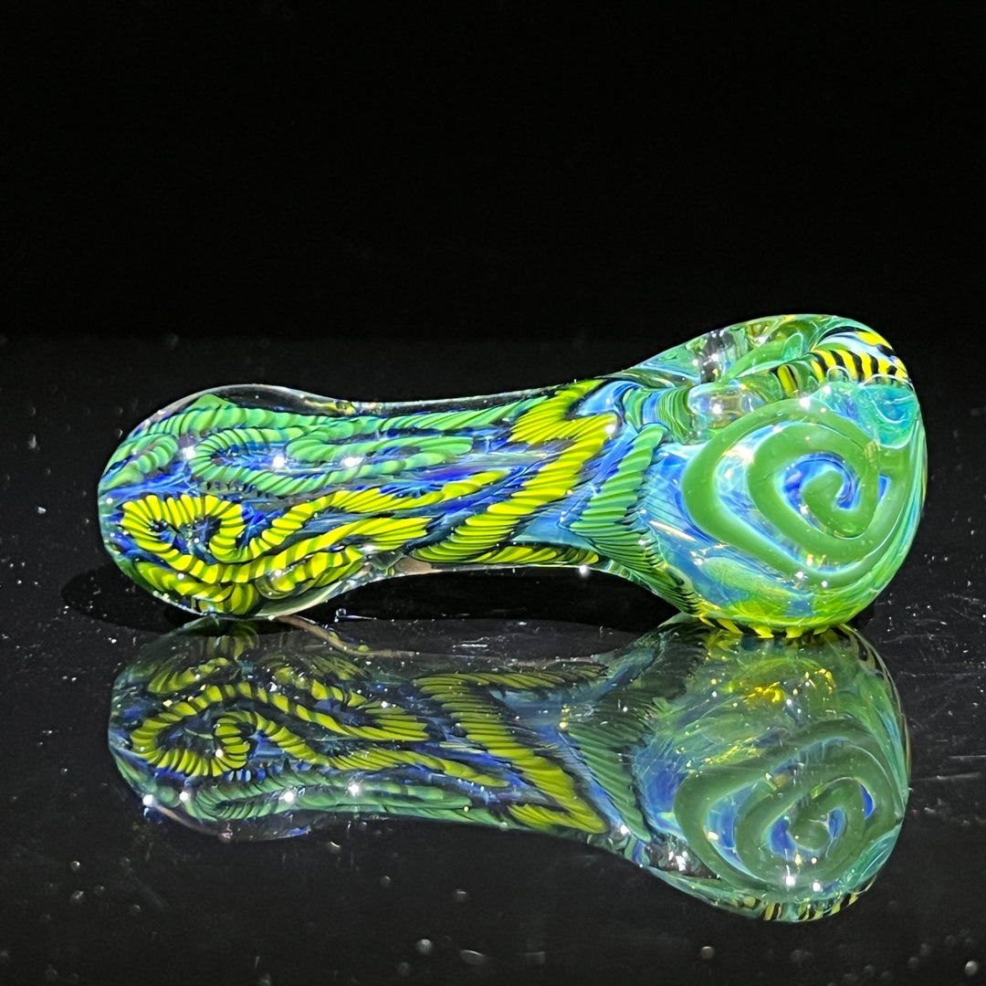 Color Inside Out Spoon Glass Pipe Tiny Mike   