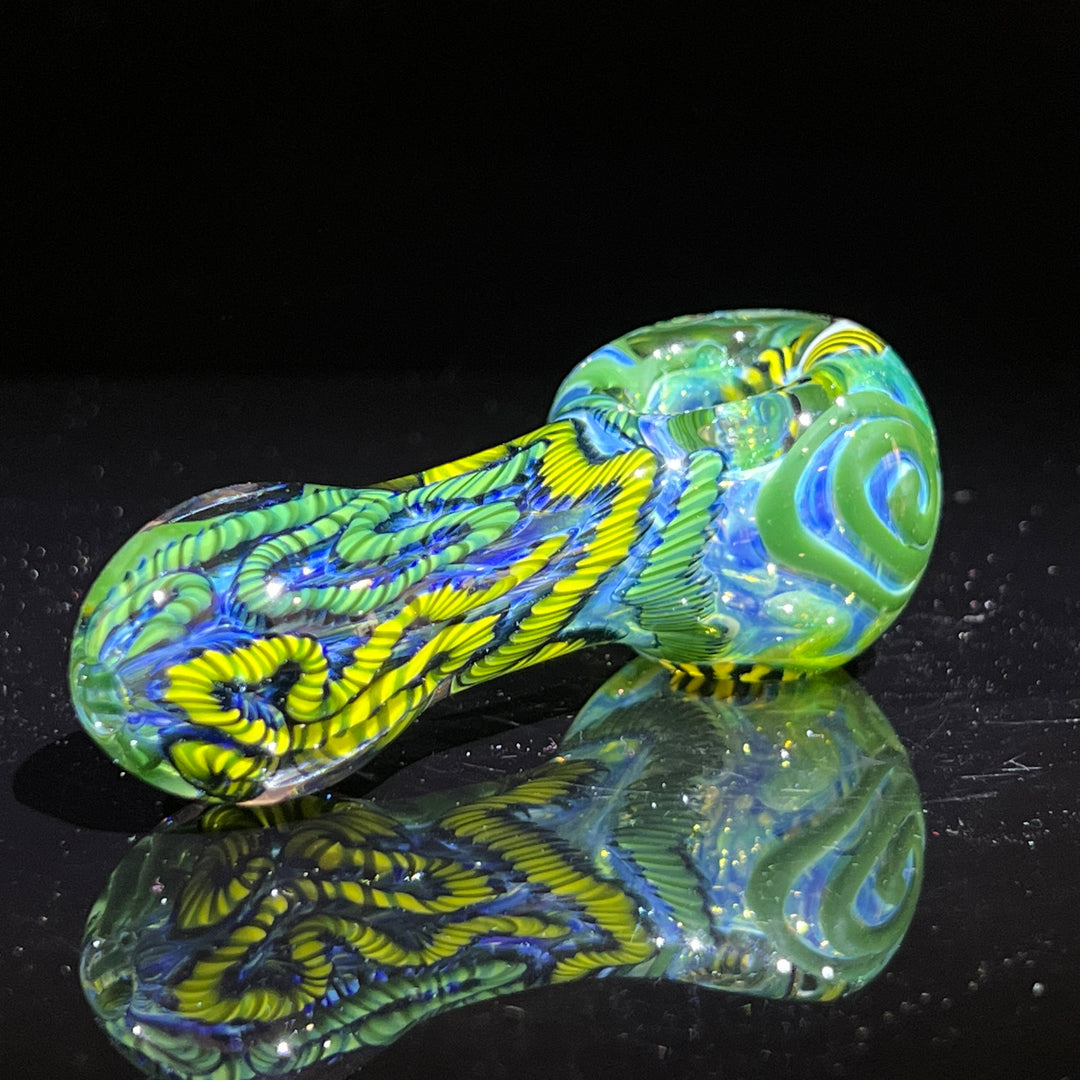 Color Inside Out Spoon Glass Pipe Tiny Mike   