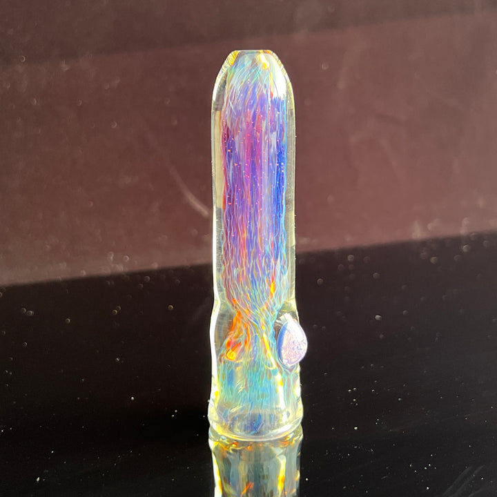 Thick Purple Chillum Glass Pipe Chuck Glass   