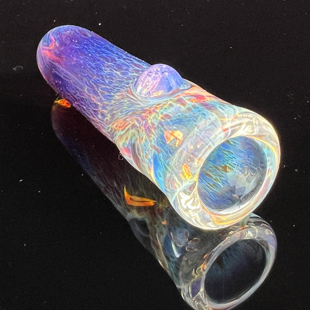 Thick Purple Chillum Glass Pipe Chuck Glass   