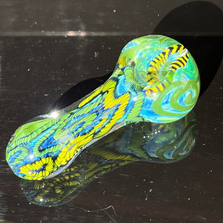 Color Inside Out Spoon Glass Pipe Tiny Mike   