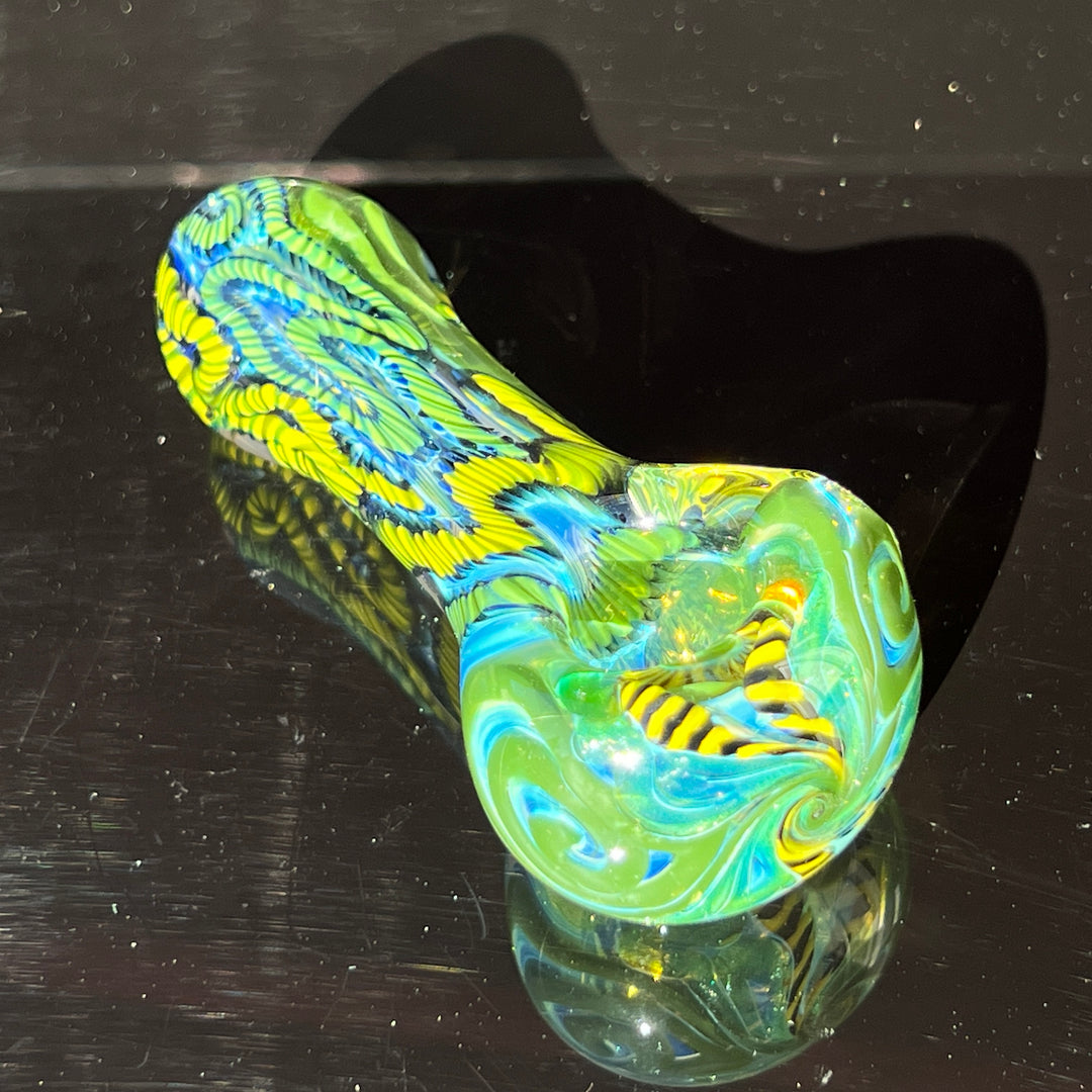 Color Inside Out Spoon Glass Pipe Tiny Mike   