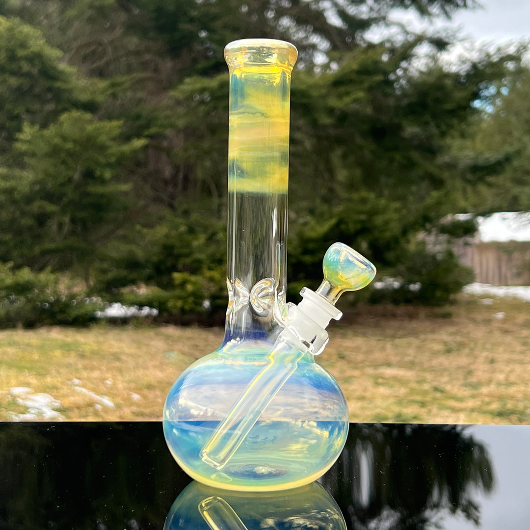 9" Fumed Bubble Bong Glass Pipe Mary Jane's Glass