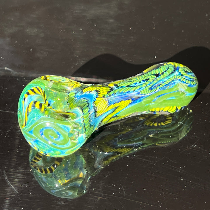 Color Inside Out Spoon Glass Pipe Tiny Mike   