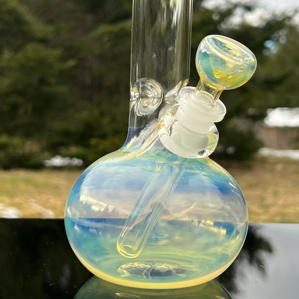9" Fumed Bubble Bong Glass Pipe Mary Jane's Glass