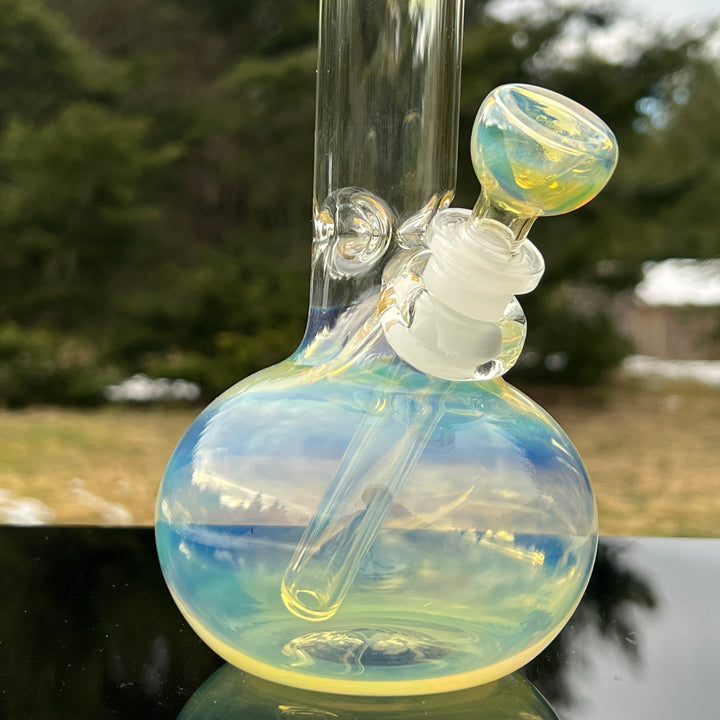 9" Fumed Bubble Bong Glass Pipe Mary Jane's Glass
