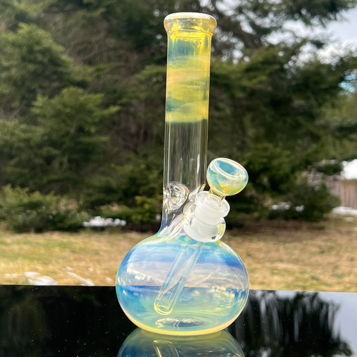 9" Fumed Bubble Bong Glass Pipe Mary Jane's Glass