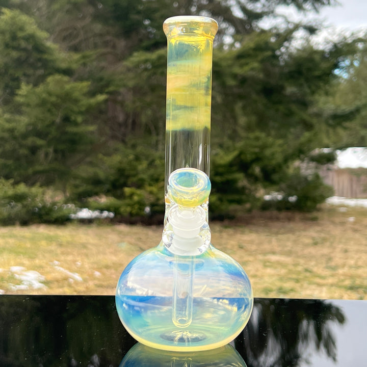 9" Fumed Bubble Bong Glass Pipe Mary Jane's Glass