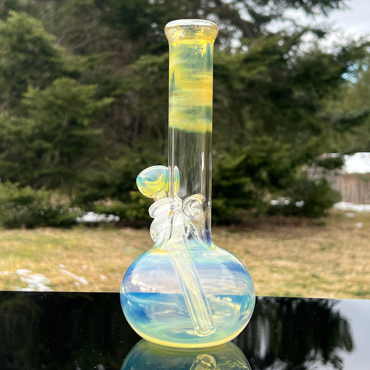 9" Fumed Bubble Bong Glass Pipe Mary Jane's Glass