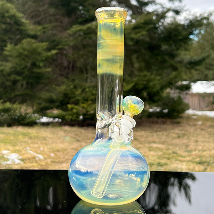 9" Fumed Bubble Bong Glass Pipe Mary Jane's Glass