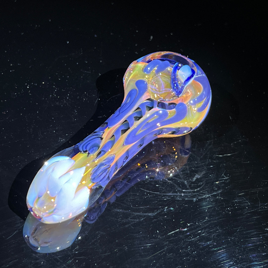 Color Inside Out Spoon Glass Pipe Tiny Mike   