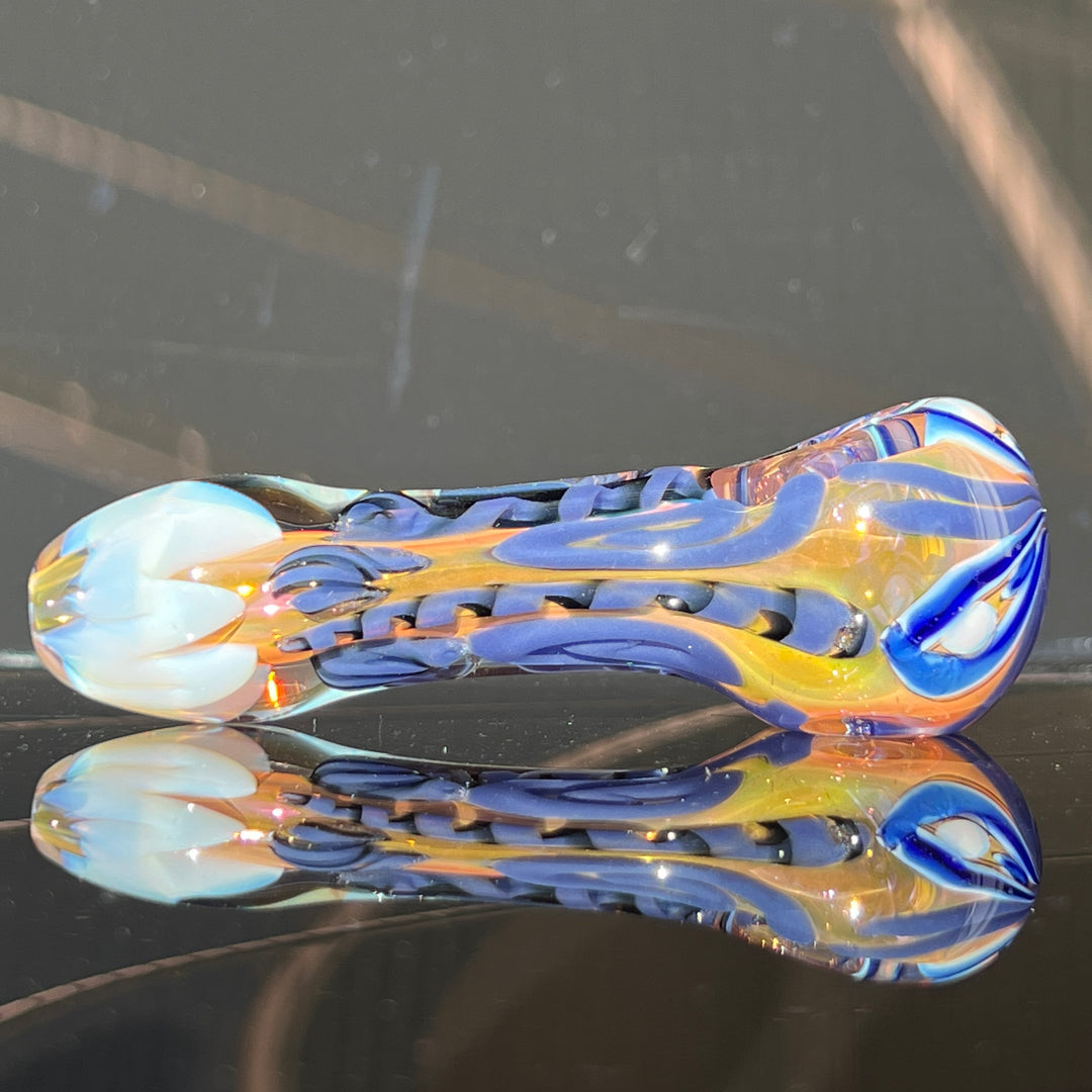 Color Inside Out Spoon Glass Pipe Tiny Mike   