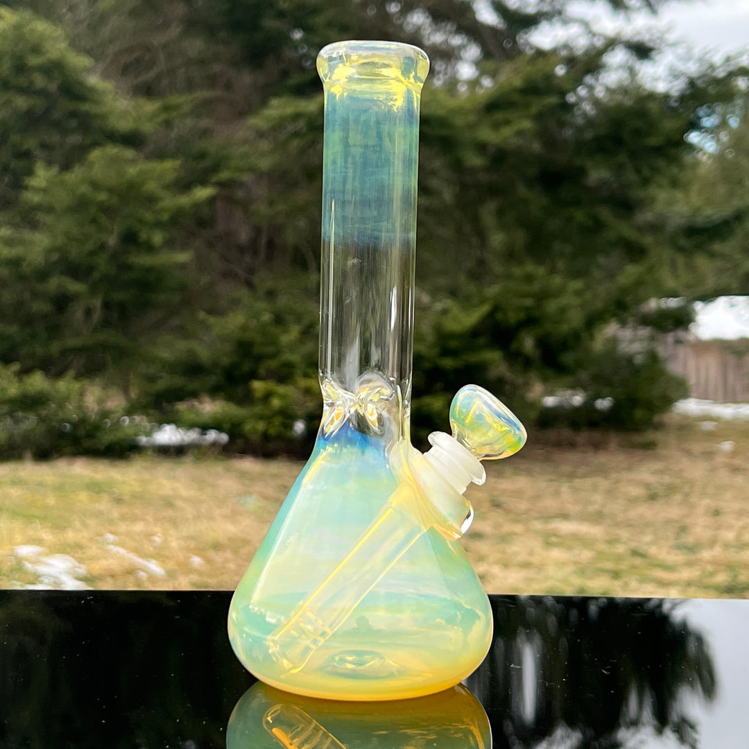 9" Fumed Beaker Bong Glass Pipe Mary Jane's Glass