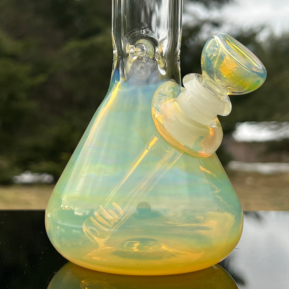 9" Fumed Beaker Bong Glass Pipe Mary Jane's Glass