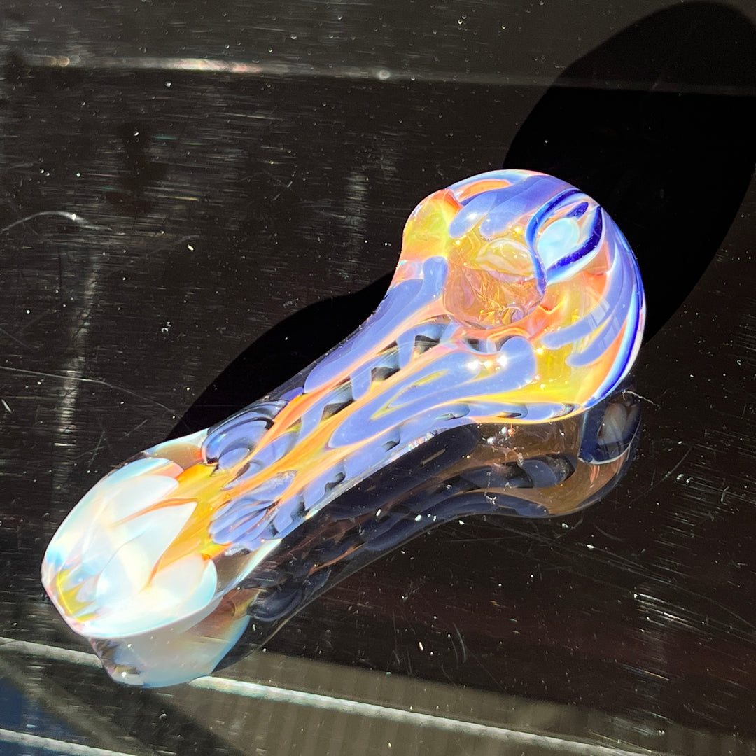 Color Inside Out Spoon Glass Pipe Tiny Mike   